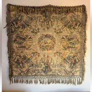 Vintage Tapestry Wall Hanging with Intricate Design